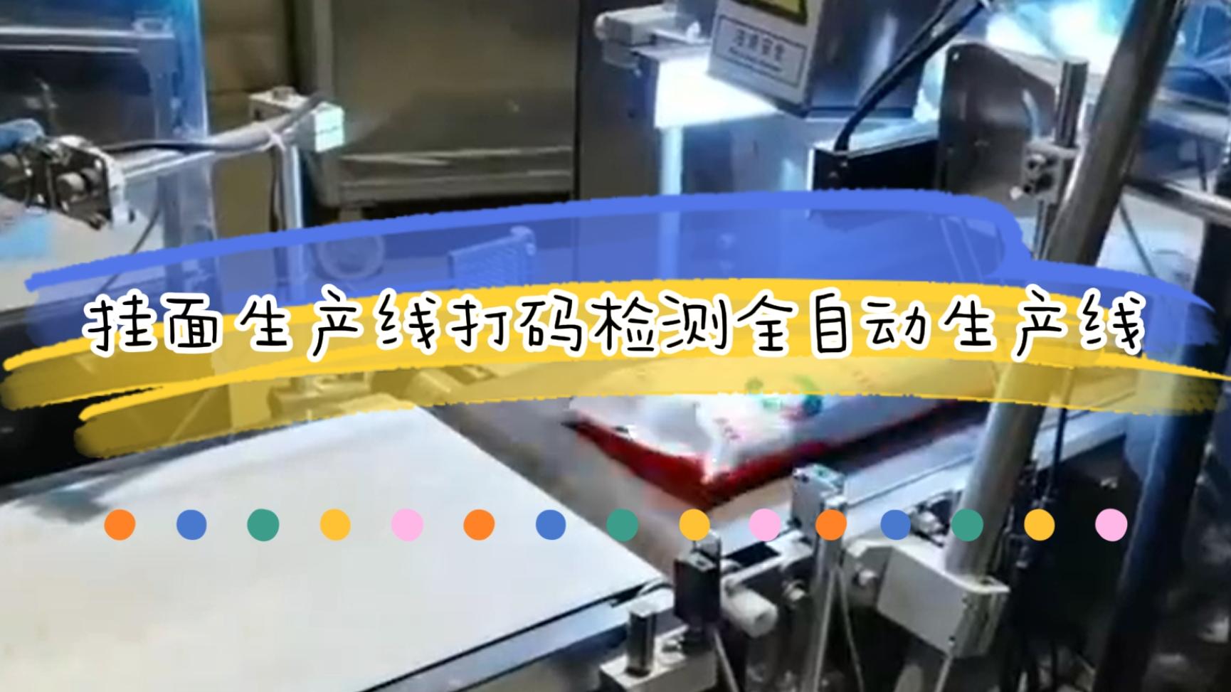 掛面生產(chǎn)流水線，激光日期打碼檢測全自動生產(chǎn)線